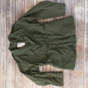 VTG Men's US Army Green Military Field Coat Heavyweight Jacket
